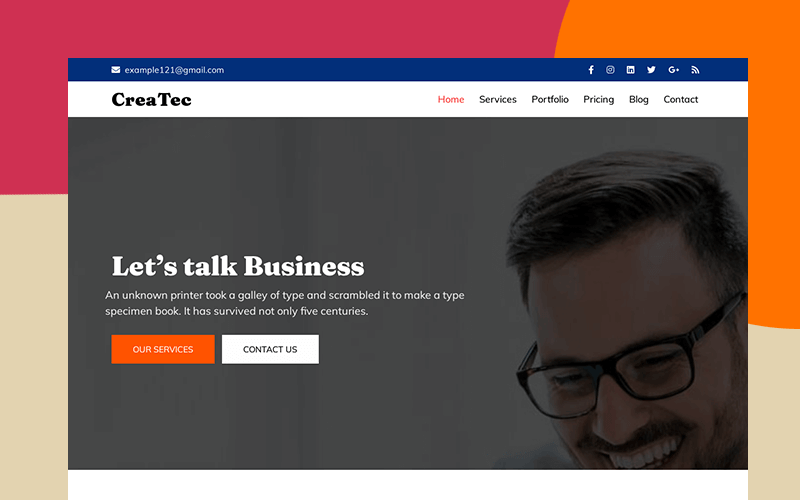 createc-onepage-business-website-template | Free Website Template
