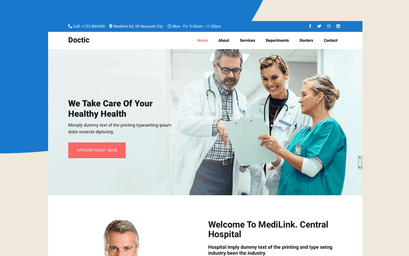 Medical Business Template | Free Website Template