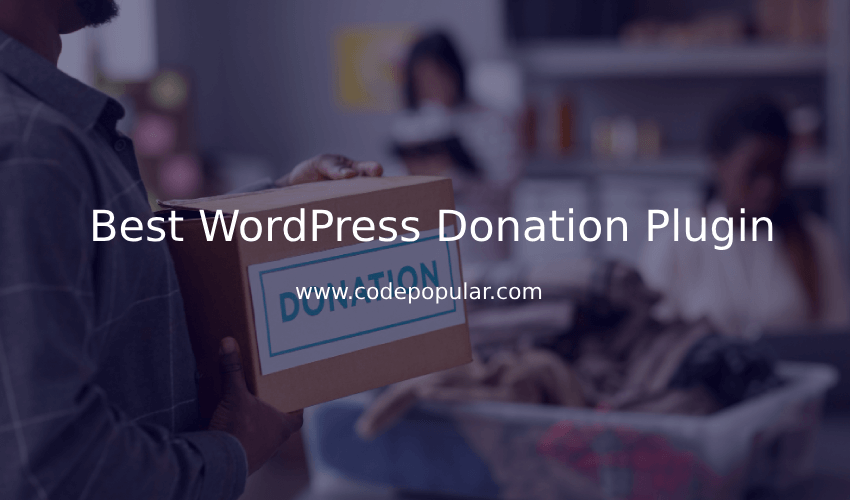 WordPress donation plugin