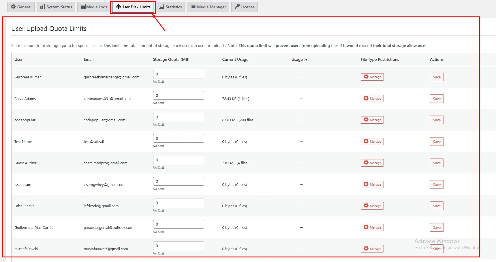 How to Set User Disk Limit in WordPress with EasyMedia Plugin - {{year}} 2 set-user-disk-limit-in-wordpress