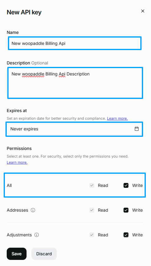 How to Sell PDFs Online With Paddle in WooCommerce 9 Creating new authnetication key for Paddle Billing