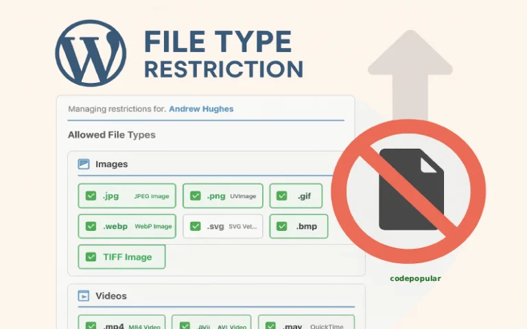 Set Upload File Type Restriction in WordPress