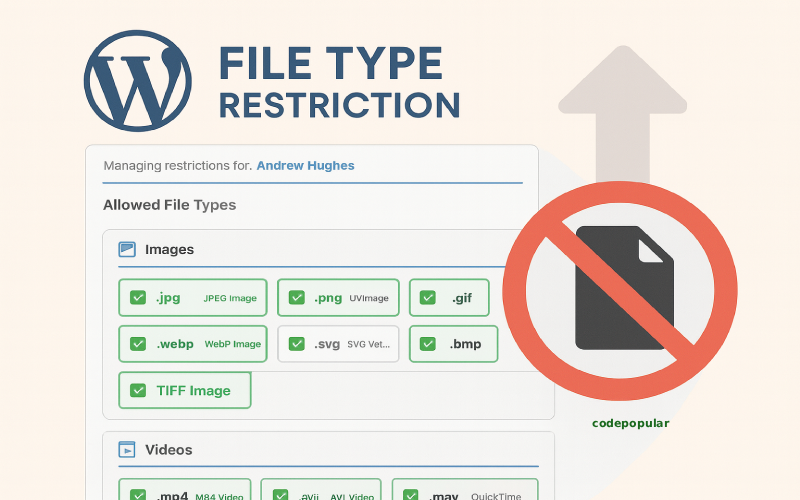 Set Upload File Type Restriction in WordPress