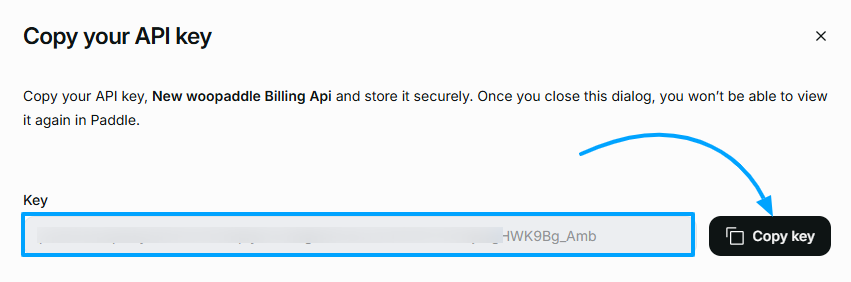 How to Sell PDFs Online With Paddle in WooCommerce 10 Copy the API key for woopaddle