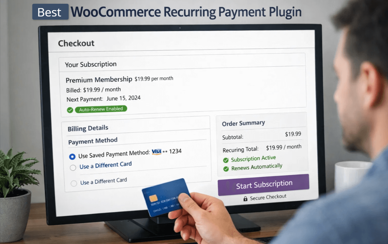 Best WooCommerce recurrent payment plugin