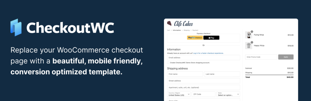 10 Fastest One Page Checkout for WooCommerce Plugins ({{year}} Edition) 6 CheckoutWC for one page checkout for WooCommerce.