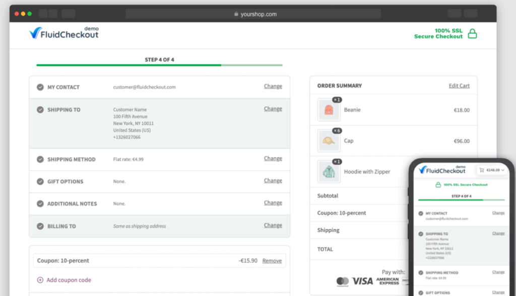 10 Fastest One Page Checkout for WooCommerce Plugins ({{year}} Edition) 7 Fluidcheckout