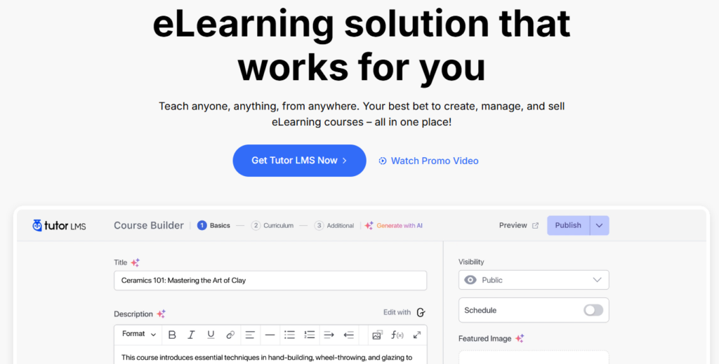 How to Sell Digital Products with WordPress: The Complete {{year}} Guide 4 Tutor LMS to sell courses as digital products with WordPress