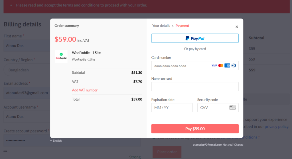 WooCommerce Instant Checkout: Sell Faster and Boost Conversions 8 WooCommece one page instant checkout