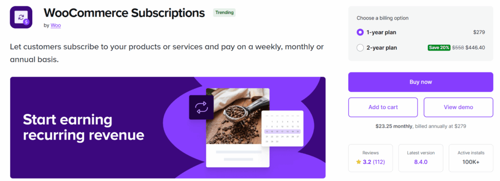 14 Best WooCommerce Recurring Payment Plugins for {{year}} 2 WooCommerce Subscriptions as one of the best WooCommerce reuccring payment plugin