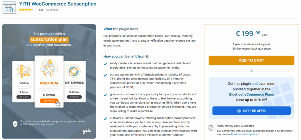 14 Best WooCommerce Recurring Payment Plugins for {{year}} 3 YITH WooCommerce Subscription Plugin for WooCommerce recurring
payment collection