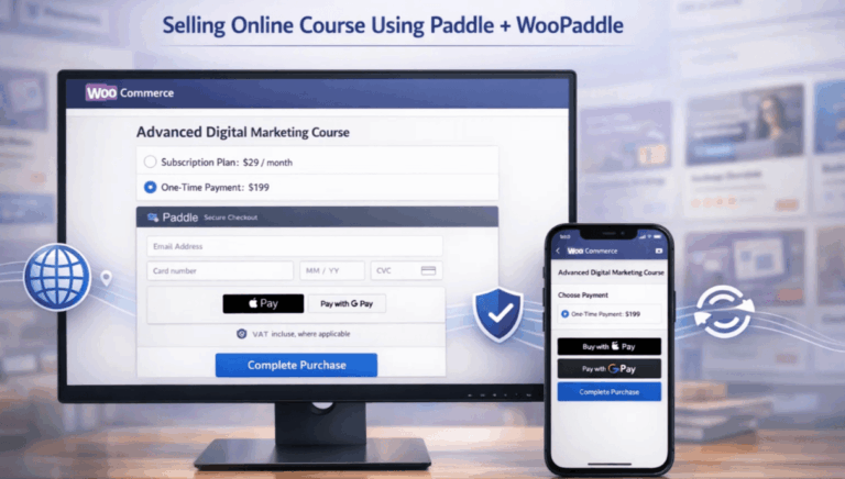 Start Selling Online Course with Paddle to Automate Your Taxes & Growth