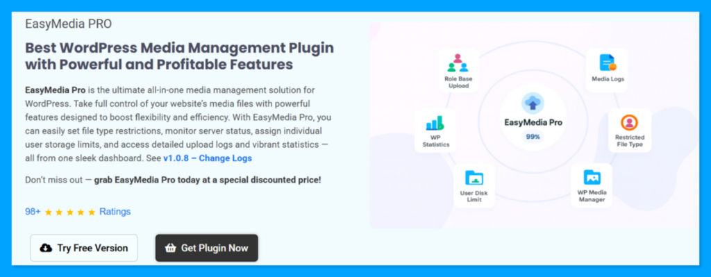 8 Best WordPress Media Library Folder Plugins 2 EasyMedia wordpress media library folder plugin