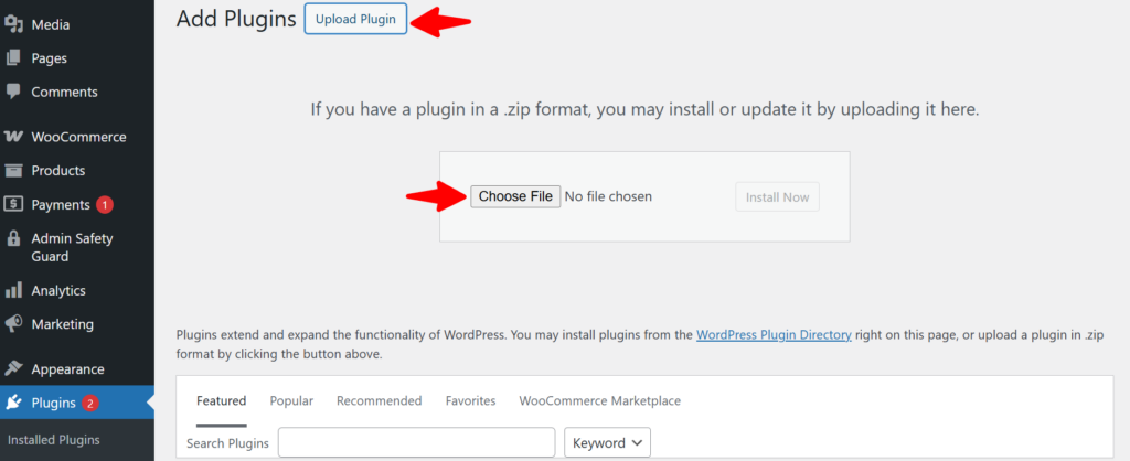 How to Integrate Paddle for WordPress: The Fastest Method 5 Uploading the Paddle for WordPress plugin