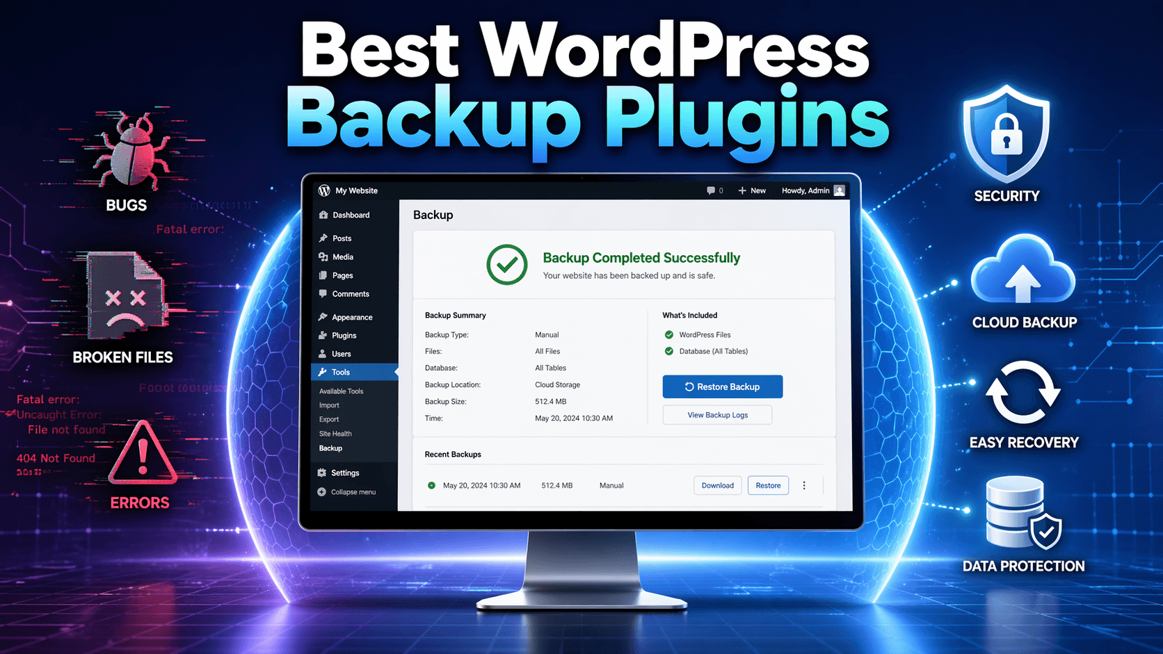 10 Best WordPress Backup Plugins with Free and Paid options