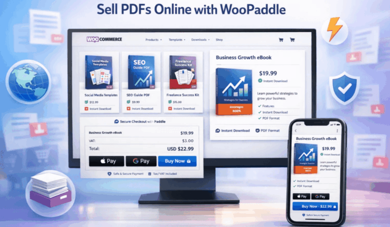 How to Sell PDFs online with Paddle in WooCommerce