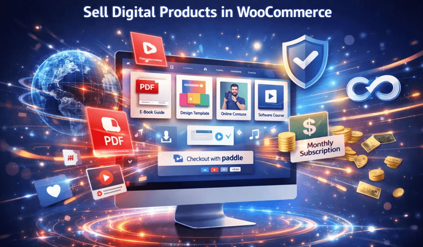 The Complete Guide to Sell Digital Products with WooCommerce Using Paddle 